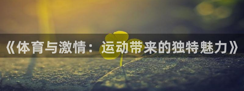 JJB竞技宝官网下载是干嘛的公司：《体育与激情：运动